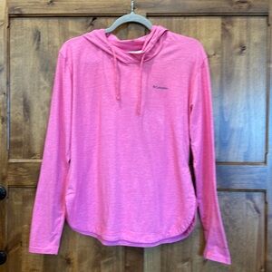 Columbia Pink Long Sleeve Hooded Top